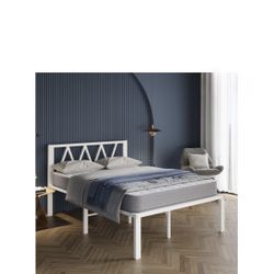 Shop Enduro Metal Bed Frame with Headboard from Avenco White / 14 inch / Queen. Russell/Boulder Area.