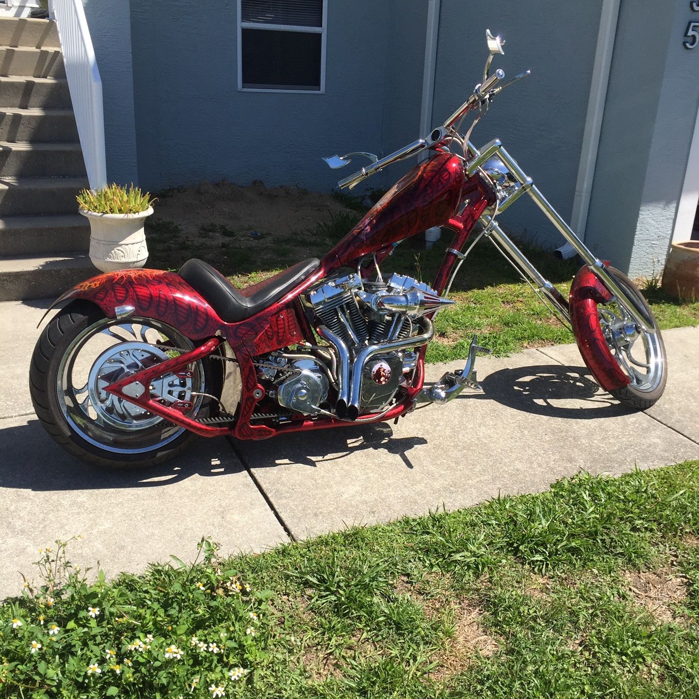 Custom Chopper Motorcycle