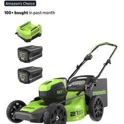 Greenworks 80v Electric Mower & Trimmer 