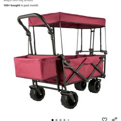 Collapsible Wagon With Removable Canopy