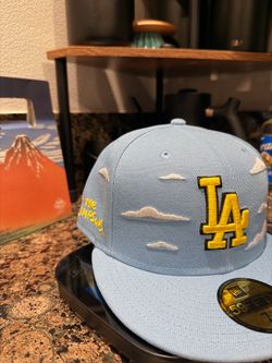 7 1/4 Los Angeles Dodgers MLB Simpsons Blue Clouds New Era 59FIFTY fitted hat