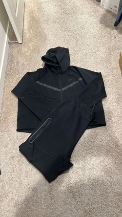 WOMEN NIKE TECH SWEATSUIT BLACK  Size XXL 