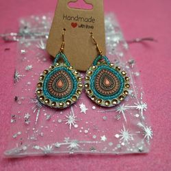 Hand Beaded And Hand Made Earrings 