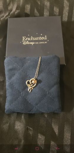 Beautiful 10k Rose Gold Disney Enchanted Necklace