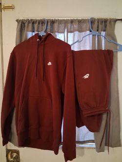 Nike Maroon Sweat pant set