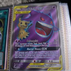 Pokemon Tcg Gangar And Mimikyu GX Tag Team Sun And Moon
