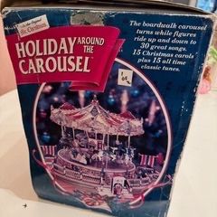 Vintage 1997 Mr. Christmas HOLIDAY AROUND THE CAROUSEL Animated Musical