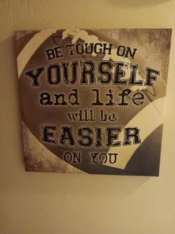 Inspirational Football Canvas