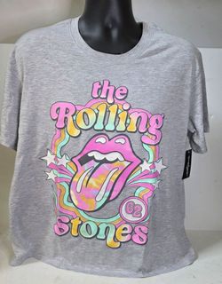 The Rolling Stones Rock Band Graphic Tee Womens Juniors XL
