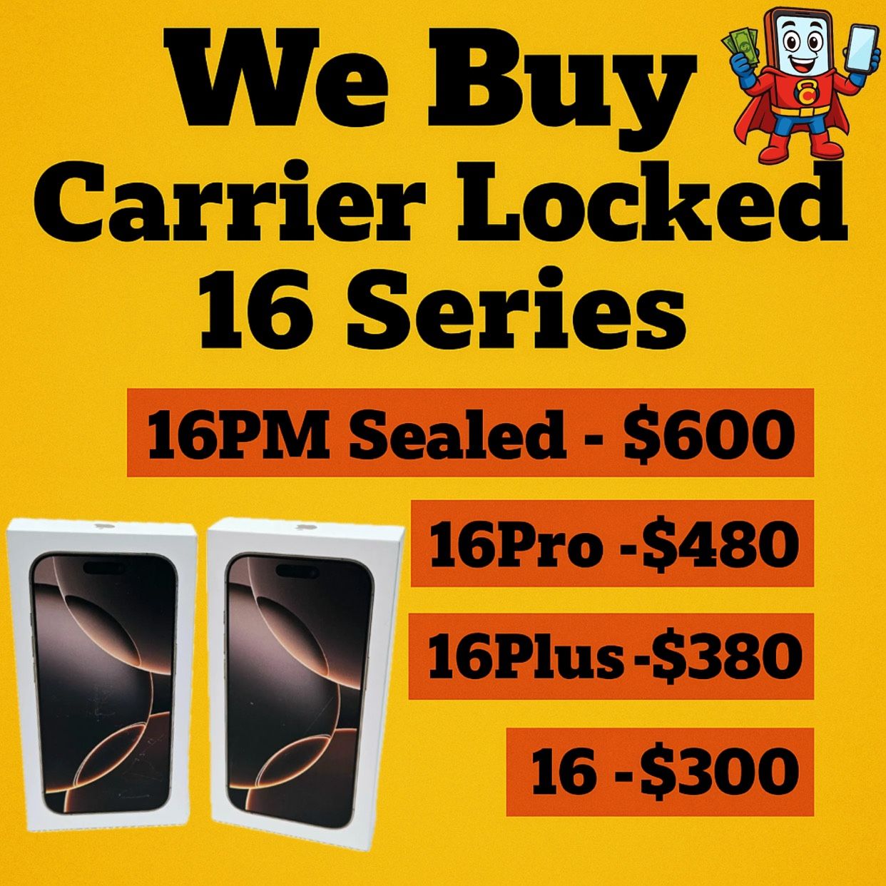 Cash for Your iPhone 16 – Superhero Deals!