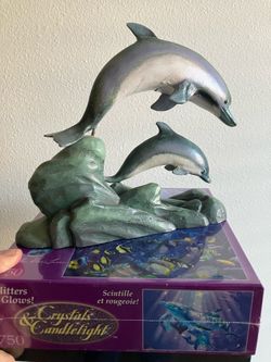 Dolphin figure 7 1/2” tall by 8” wide