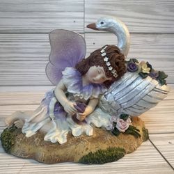 Purple Fairy With Swan 