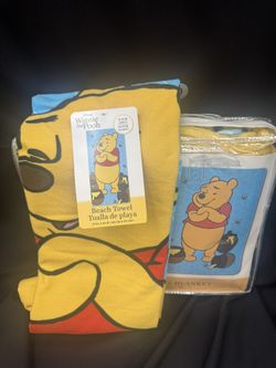 Winnie The Pooh Blanket & Beach Towel