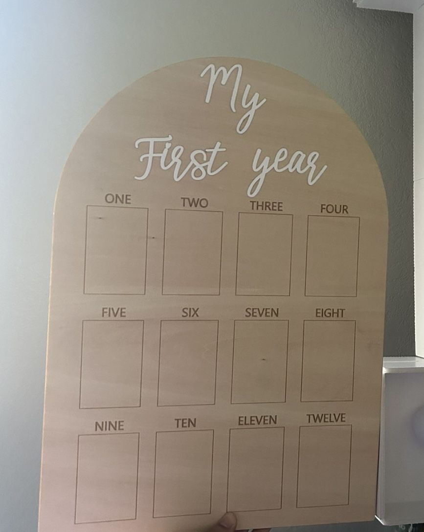 My First Year Milestone Photo Board