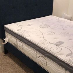 Full Size Mattress With Free Nightstand 