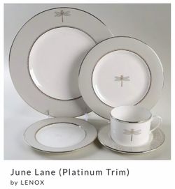 Kate Spade June Lane Platinum - 5 piece china set