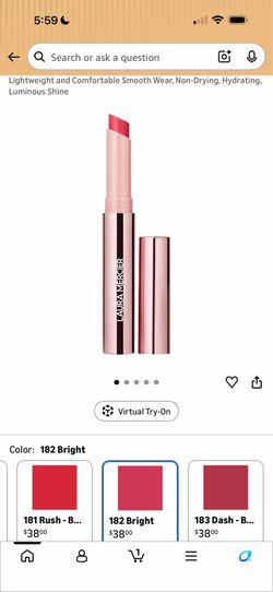 New Laura Mercier High Vibe Lip Color, 6HR Long Lasting Lipstick, Lightweight and Comfortable Smooth