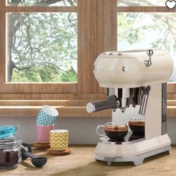 Smeg Espresso Coffee Machine - Cream