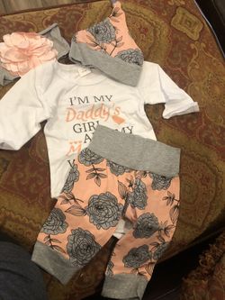 0-3 Month Baby Girl Outfit 
