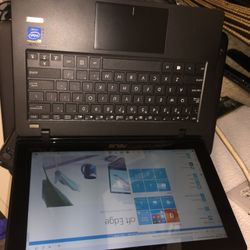 Asus 11’ screen notebook Touchscreen intel cel 500gb 8gb win 10