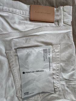 Men’s Purple Jeans in white sz 34