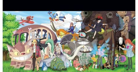New Studio Ghibli - Characters Collage - Anime Poster