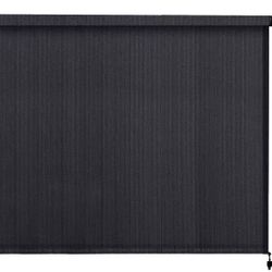 10 ft. x 8 ft. Graphite 200 GSM HDPE Fabric Roller Shades with Hand Crank, 95% UV Blocking for Yard,