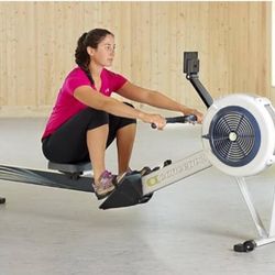 Concept2 RowErg Model D Indoor Rowing Machine with PM5 Monitor, Device Holder, Adjustable Air Resistance, Easy Storage (Gray)