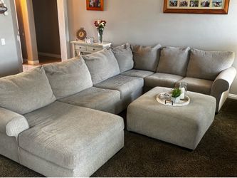 Sectional sofa and ottoman
