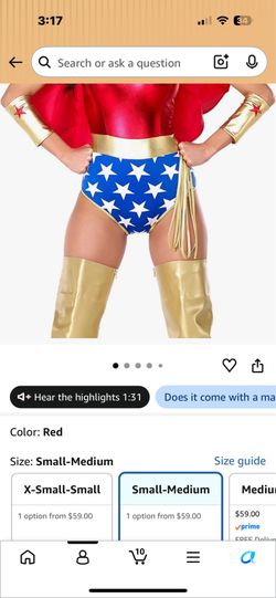 wonder woman costume never been worn