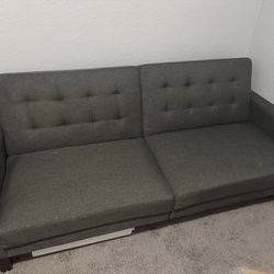 Grey Foldable Futon
