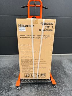 Air Conditioner Hisense - 10,000 BTU Smart Portable Inverter Air Conditioner with Wi-fi and Remote Control - Black $740 plus tax at Best Buy New never