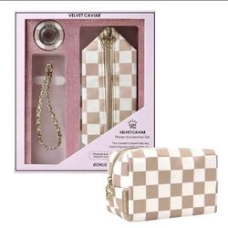 Velvet Caviar Phone Accessories Set - Grip, Charm, Travel Bag
