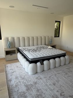 King size bed frame mattress included new in a box
