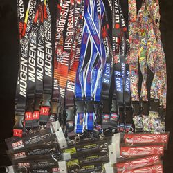 LANYARD AND FABRIC KEYCHAINS (JDM CAR BRANDS)
