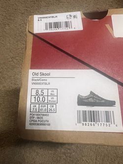 Vans Old Skool Black & Camo Skate Shoes