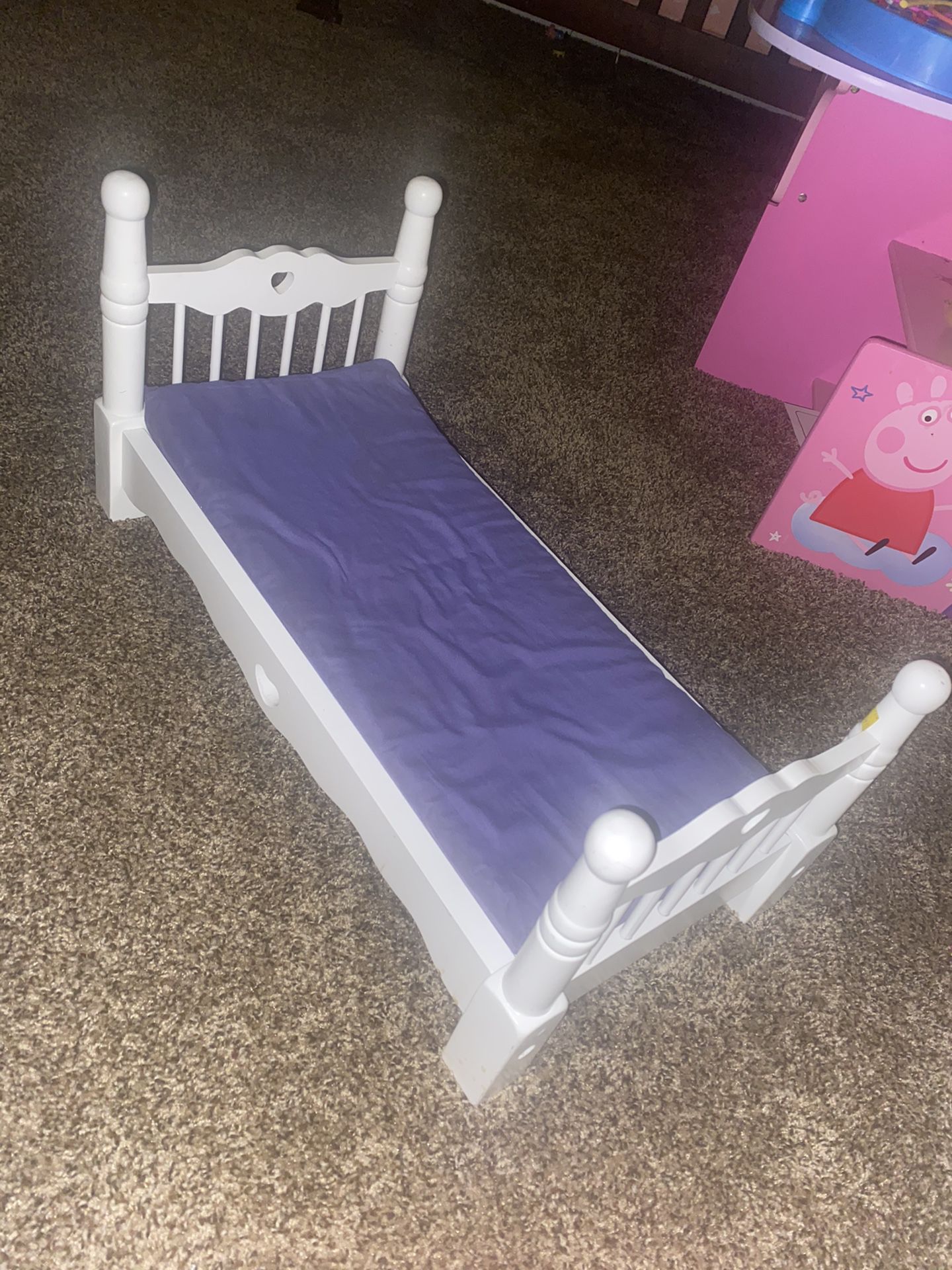 Melissa And Doug Wooden Doll Bed