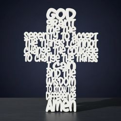 Serenity Prayer Cross