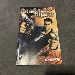 Dead To Rights Ps2 With Registration Card