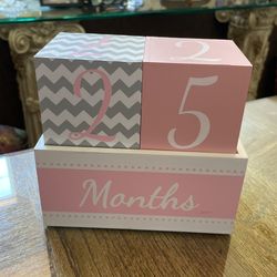 Milestone Age Wood Block 