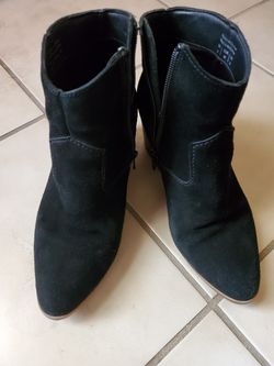 Aldo black suede booties
