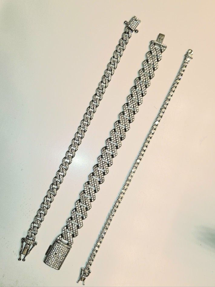 3 Moissanite Bracelets