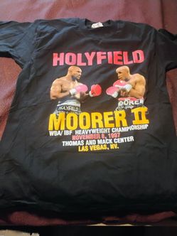 Holyfield vs Moorer Boxing T-shirt XL New Old stock