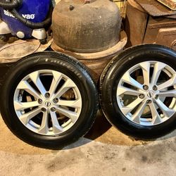 Nissan Rogue 17” Wheels And Tires 14-18. 225/65R17