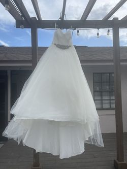 Sweetheart tulle Wedding Dress From David bridal