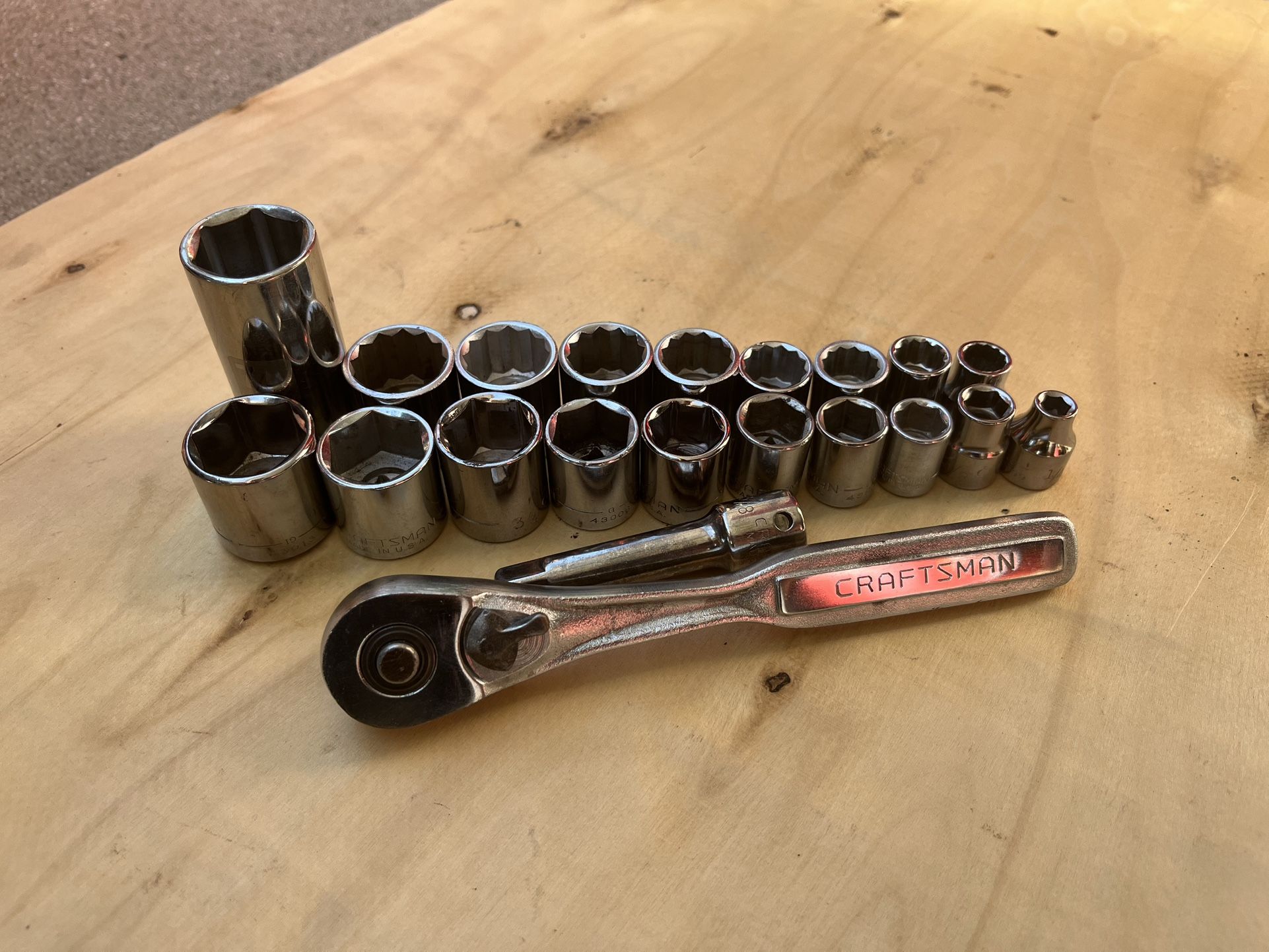 Vintage Craftsman 3/8” Socket Set