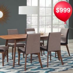 7 Pc Dining Table 