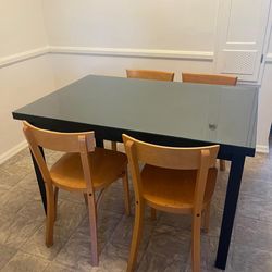 Wood Dining Table And Chairs