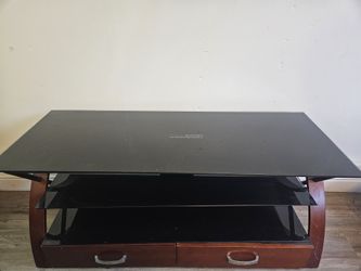 Glass TV table