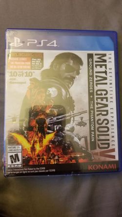 Metal Gear Solid V Difinitive Experience PS4 New Sealed